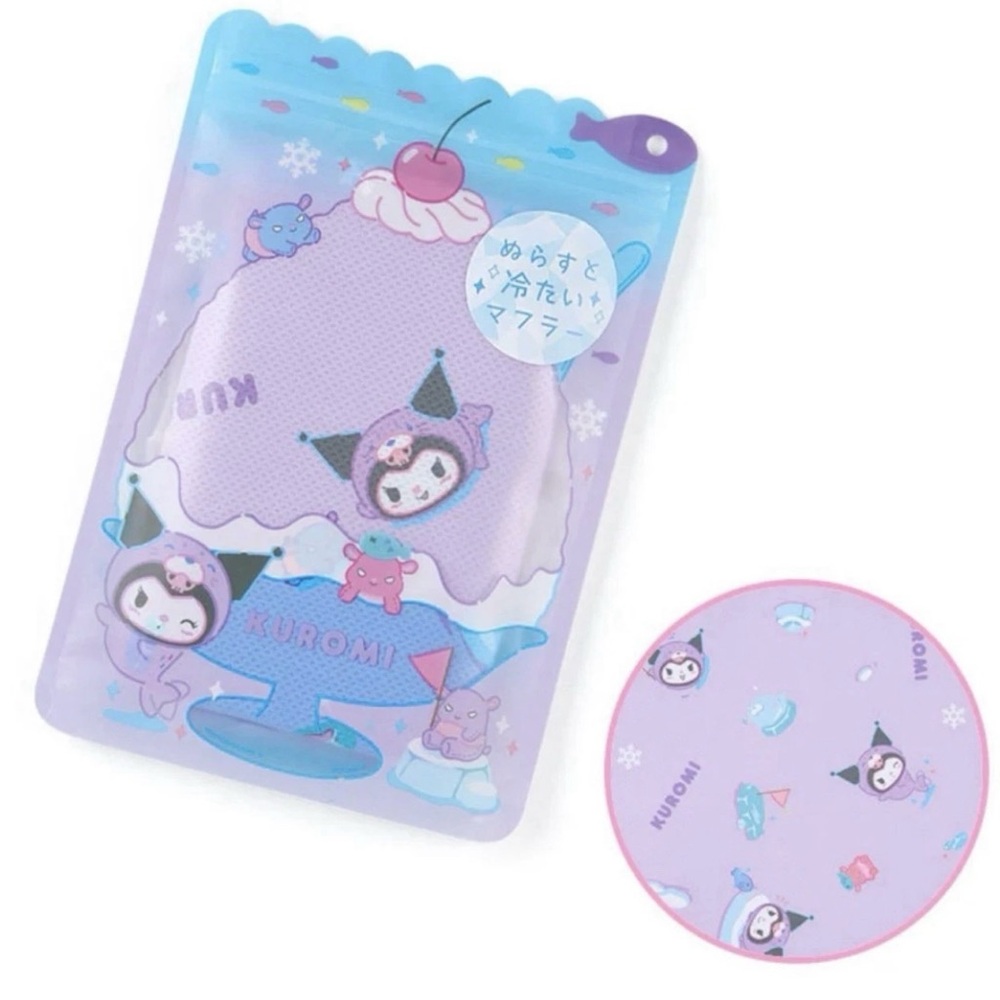 Kuromi Sanrio Cooling Towel NWT Summer Heat Sports Gym Swimming